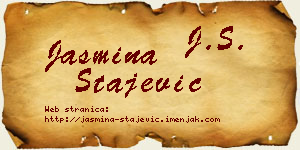 Jasmina Stajević vizit kartica